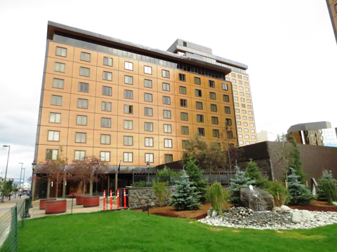 The Hotel Captain Cook was built in the 1960s shortly after the 1964 earthquake that rocked Anchorage, AK.