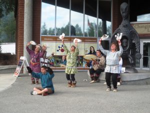 ACR members learned how native Alaskans survive the elements at the Cultural Center. Members were greeted with a native dance.